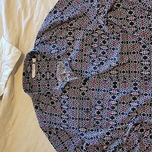 Notations long sleeve blouse